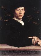 HOLBEIN, Hans the Younger Portrait of Derich Born af oil on canvas